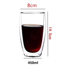 Load image into Gallery viewer, New 6Pcs 80ml 2.7oz Glass Double Walled Heat Insulated Tumbler Espresso Tea Cup coffee mug tazas de ceramica creativas